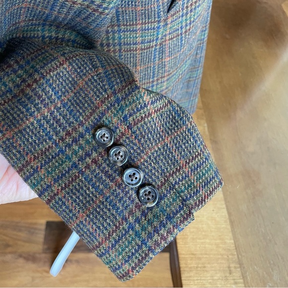 Lauren Ralph Lauren Checkered Blazer - Brown and Blue - Picture 4 of 16